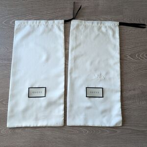 Gucci White Dust Bags